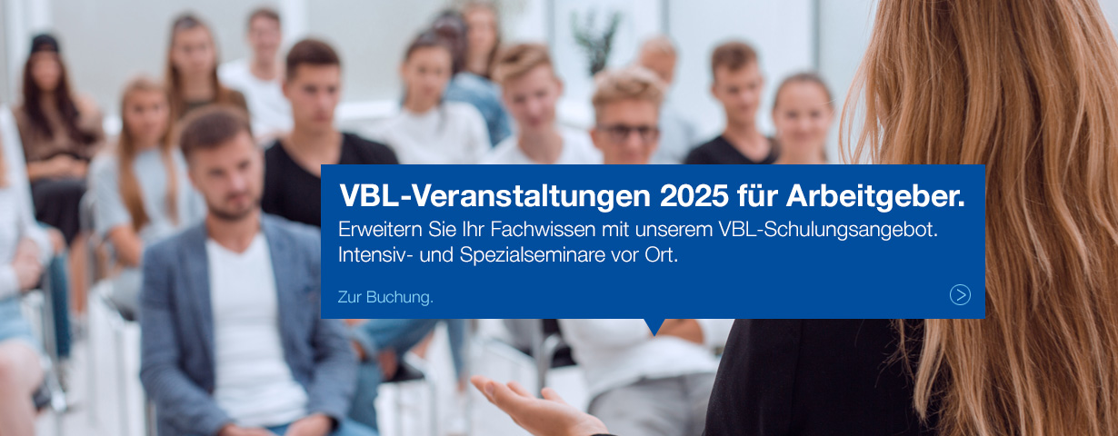 VBL-Veranstaltugen 2025 für Arbeitgeber.